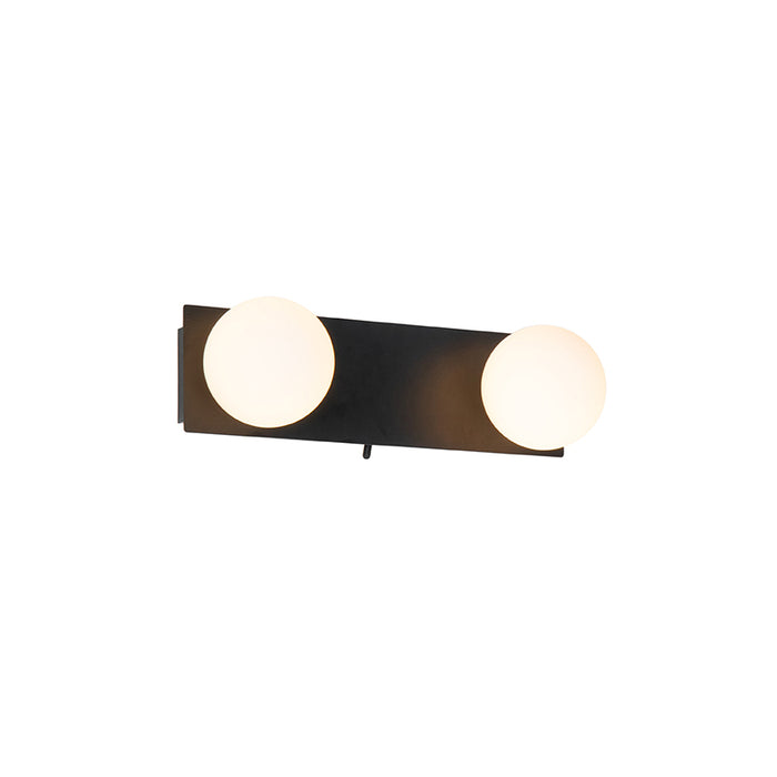 QAZQA Wandlamp cederic - Zwart - Modern - L 280mm
