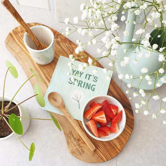 Bowls and Dishes Pure Olive Wood Tapasplank 50 - 55 cm