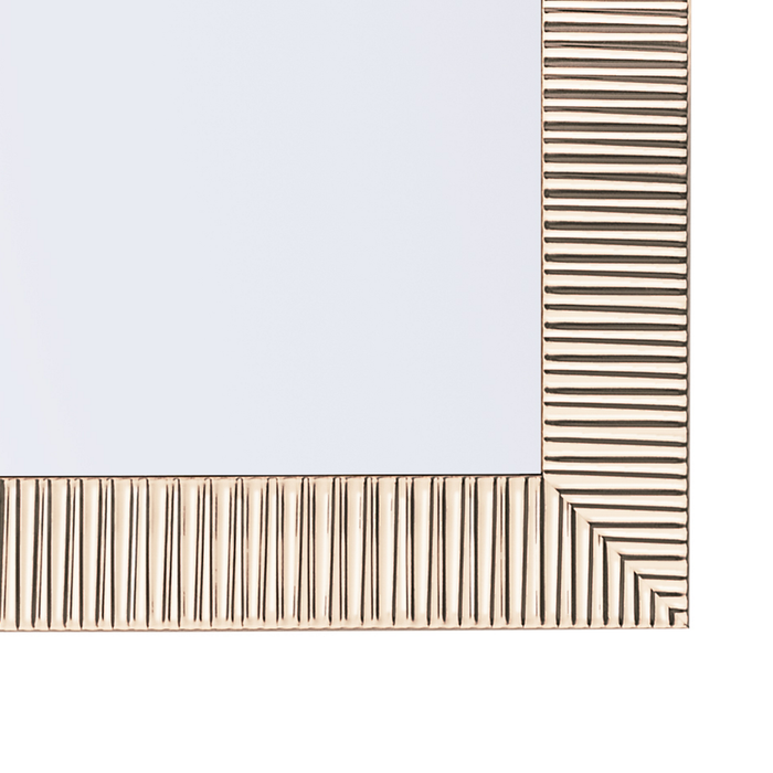 Beliani - DRAVEIL - Wandspiegel - Goud - Synthetisch materiaal