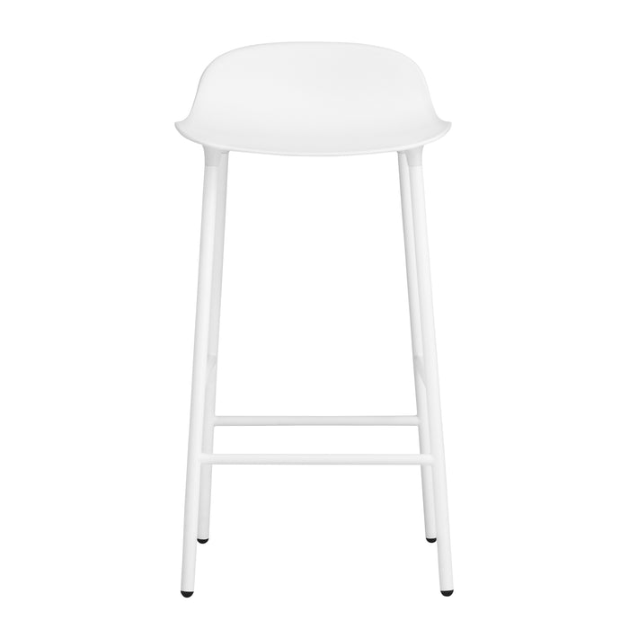 Normann Copenhagen Form Barkruk Low 65 cm - Staal - Wit
