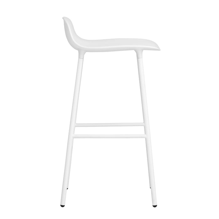 Normann Copenhagen Form Barkruk Low 65 cm - Staal - Wit