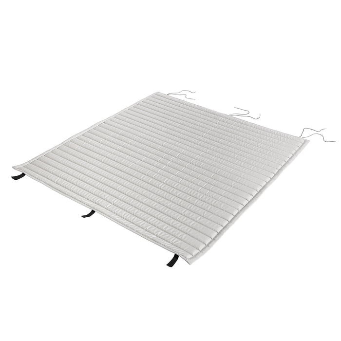 HAY Palissade Quilted Kussen voor Lounge 2,5-zitsbank Low - Sky Grey