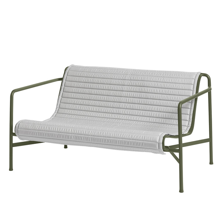 HAY Palissade Quilted Kussen voor Lounge 2,5-zitsbank Low - Sky Grey