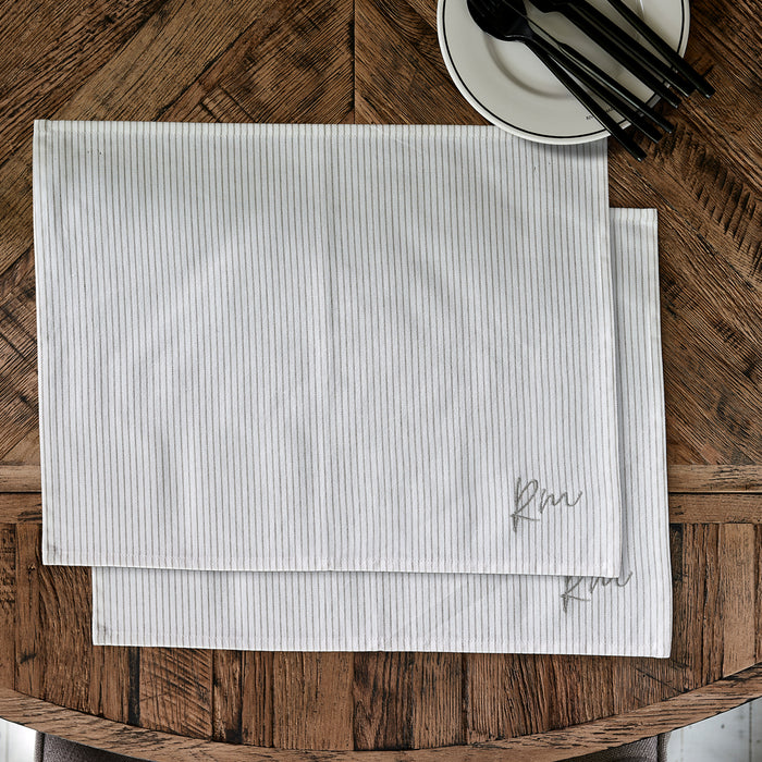 Riviera Maison RM Identity Placemat 2 pieces - 45.0x35.0x1.0 cm