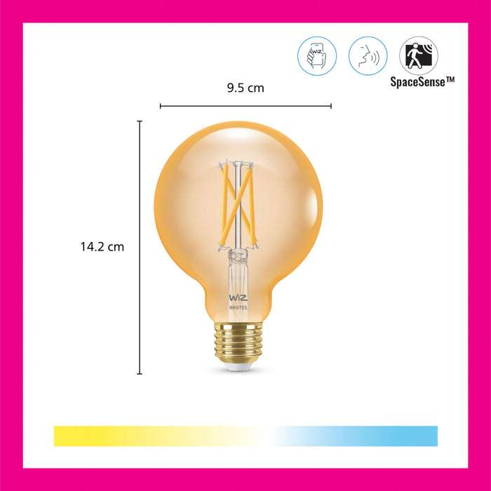 WiZ Globe Filament - Slimme LED-Verlichting - Warm- tot Koelwit Licht…