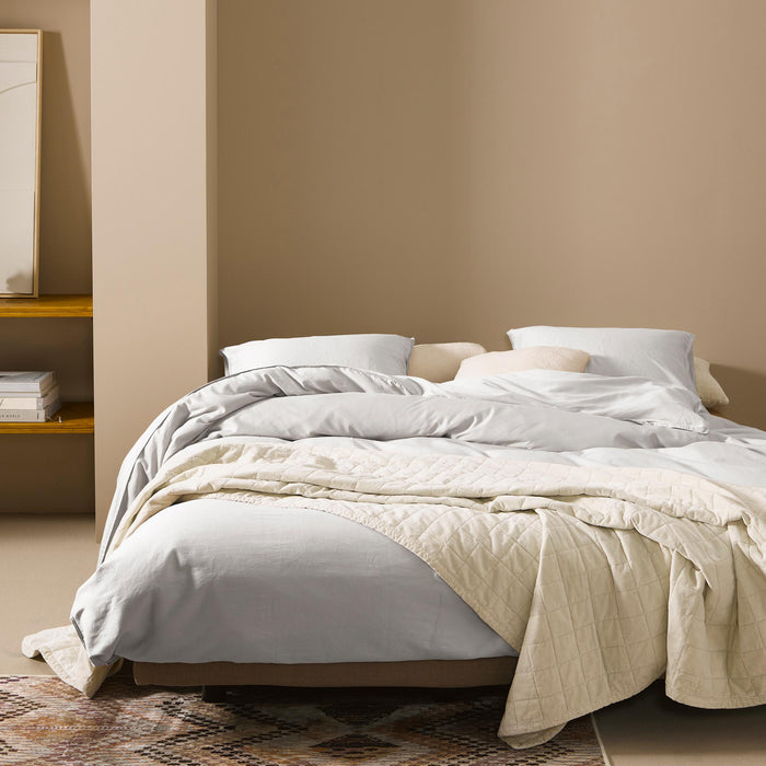 Essenza Minte Dekbedovertrek 240 x 220 cm - Grijs