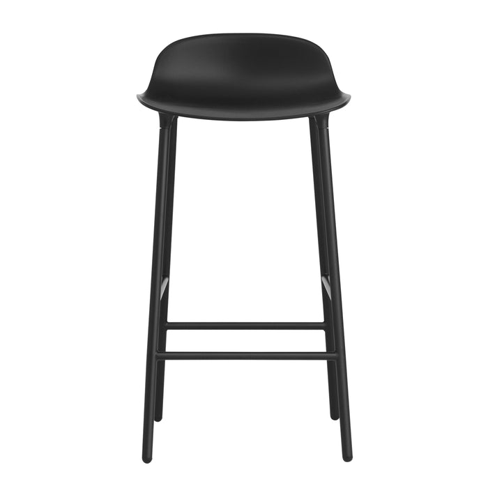 Normann Copenhagen Form Barkruk Low 65 cm - Staal - Zwart