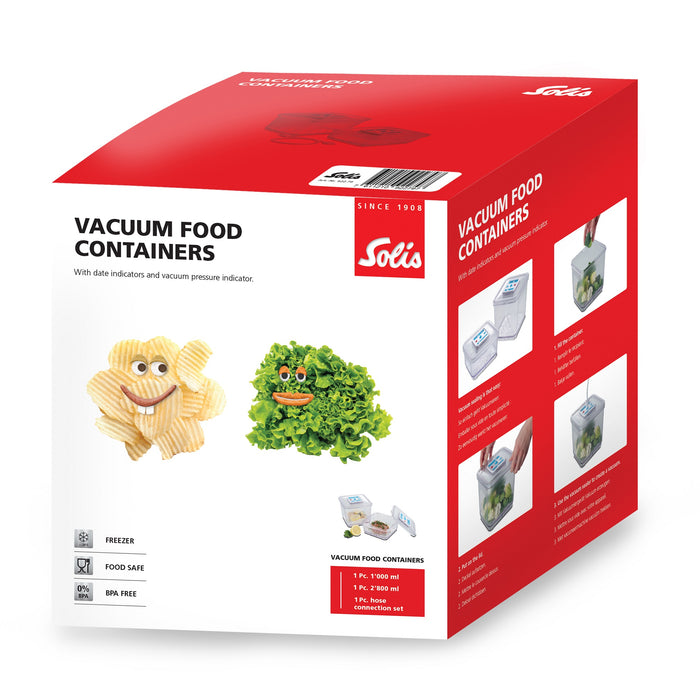 Solis Bewaarcontainer set - Vershoudbakjes - 2 stuks