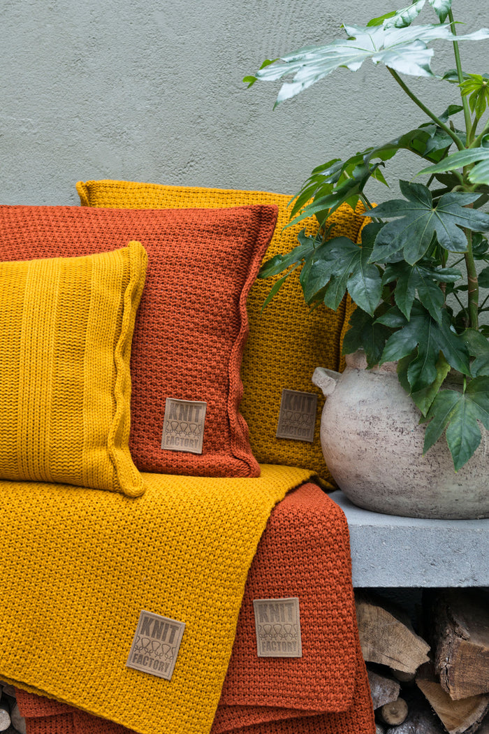 Knit Factory Jesse Sierkussen - Licht Grijs - 60x40 cm