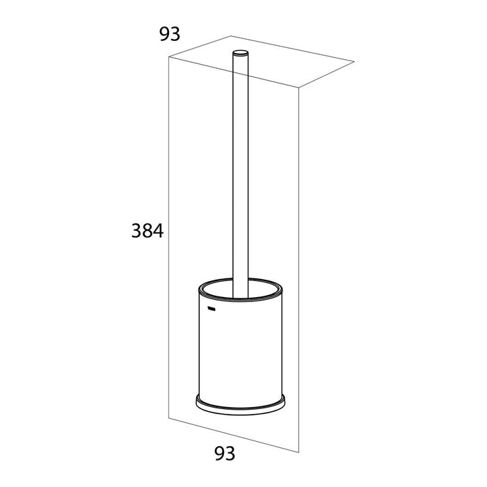 Tiger Colar Toiletborstel met Houder Vrijstaand - Zwart