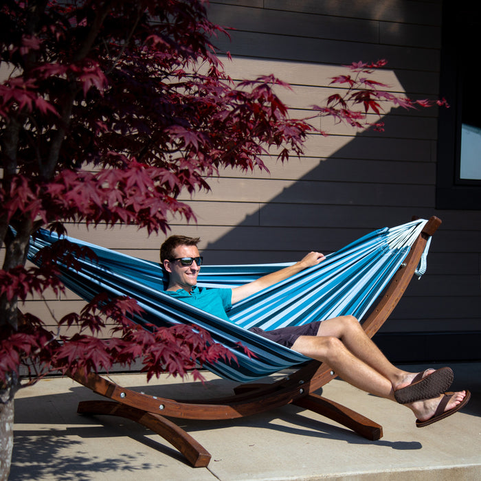 Vivere Double Cotton Hangmat met Standaard