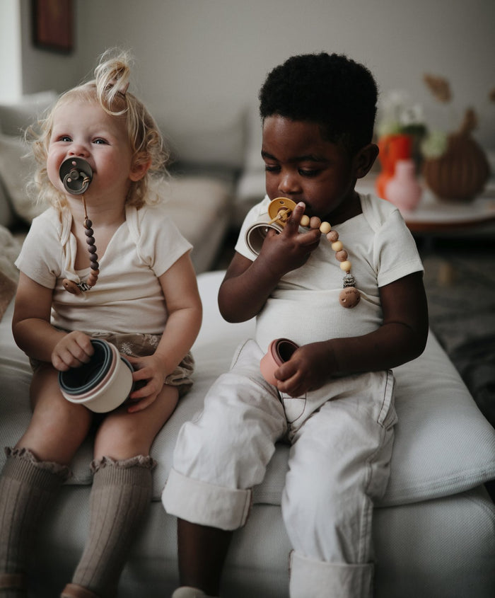 Mushie stapeltoren original (30 centimeter)