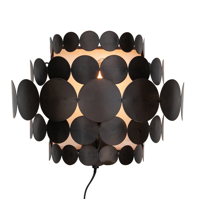 Woood Kaki Wandlamp - Zwart