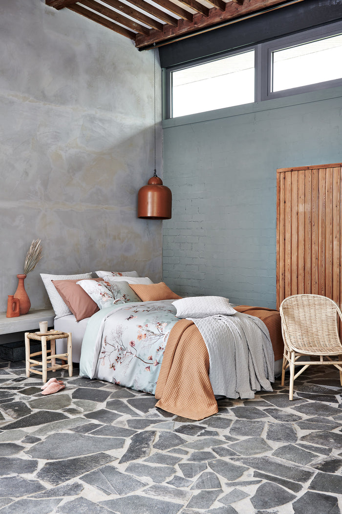 Vandyck Dekbedovertrek COTTON BLOOM Smoke Green 240x220 cm