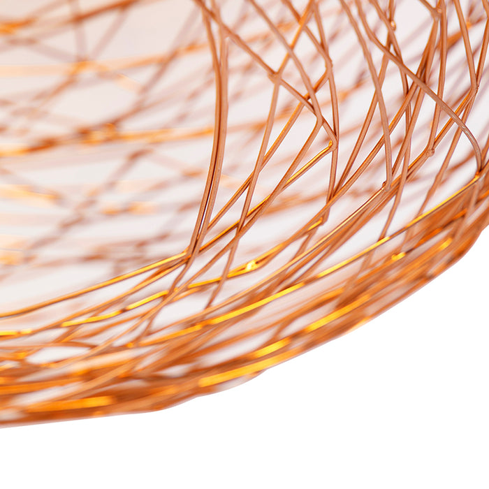 QAZQA Design plafondlamp koper ovaal - Sarella