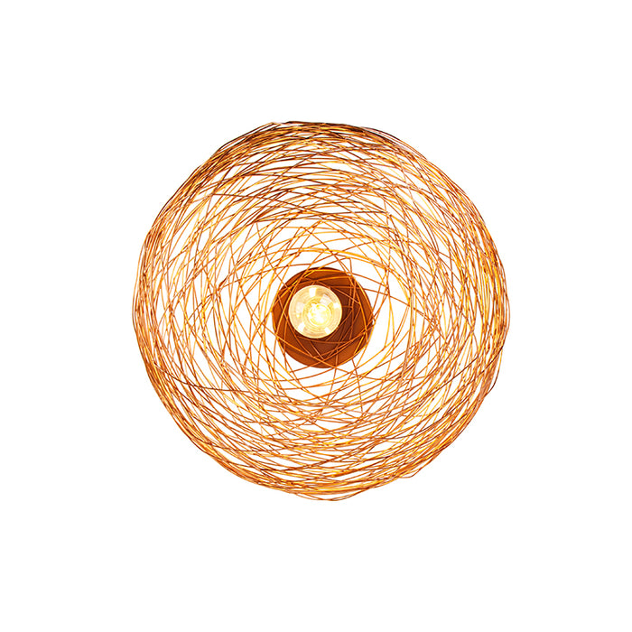 QAZQA Design plafondlamp koper ovaal - Sarella