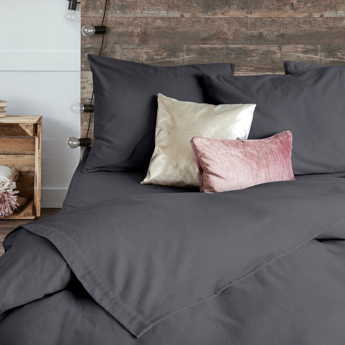 Eleganzzz Laken Flanel antraciet