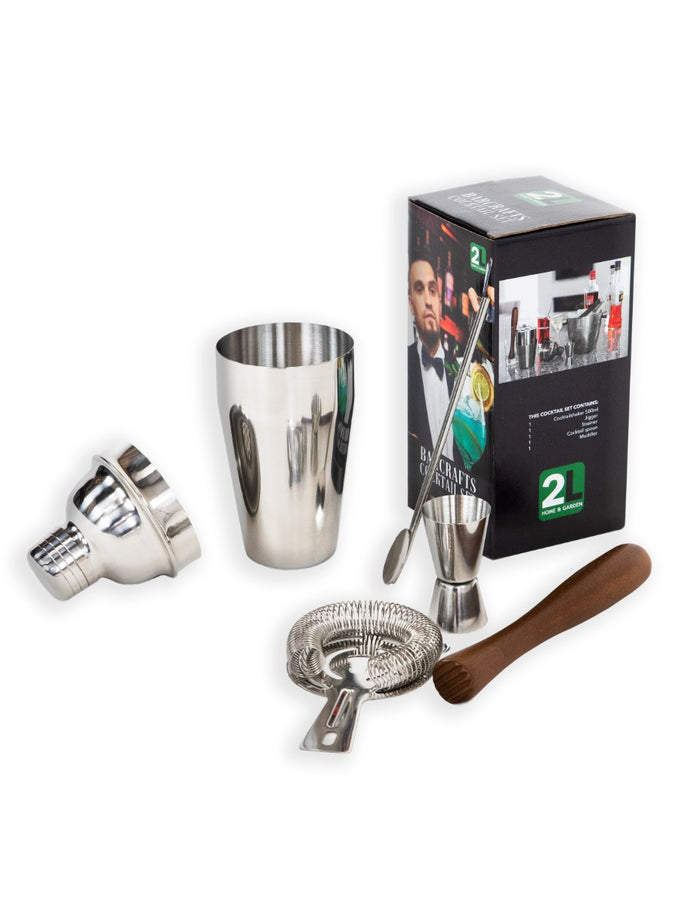 Barcrafts Mojito Cocktailset - 5 delige cocktailshakerset