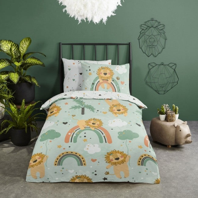 Good Morning Peuter Dekbedovertrek Leeuwtjes-Junior (120 x 150 cm)