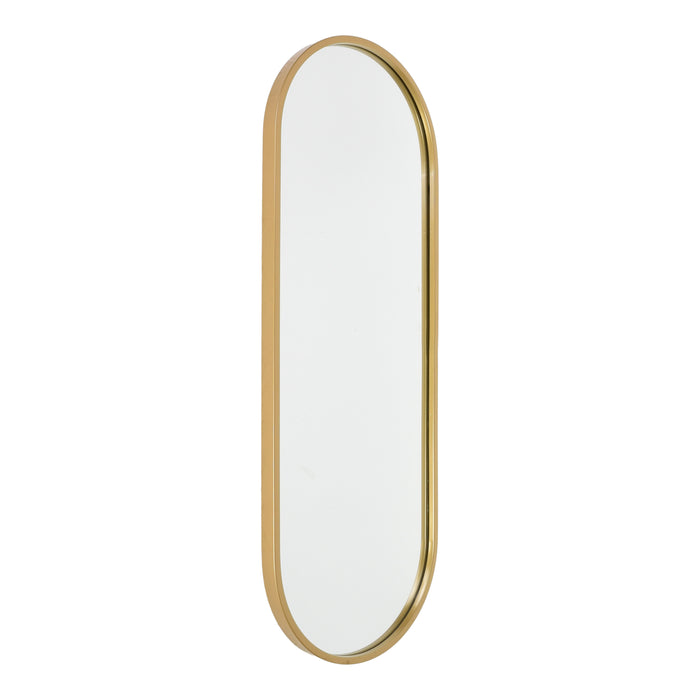 Fragix Boston Spiegel Ovaal - Goud - Metaal - 80x30