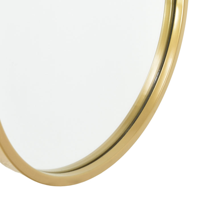 Fragix Boston Spiegel Ovaal - Goud - Metaal - 80x30