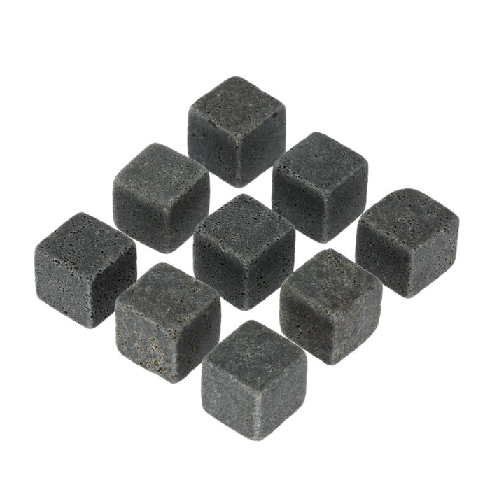 Aretica Whiskey stones - Ijsblokken van natuursteen - set van 9 stuks