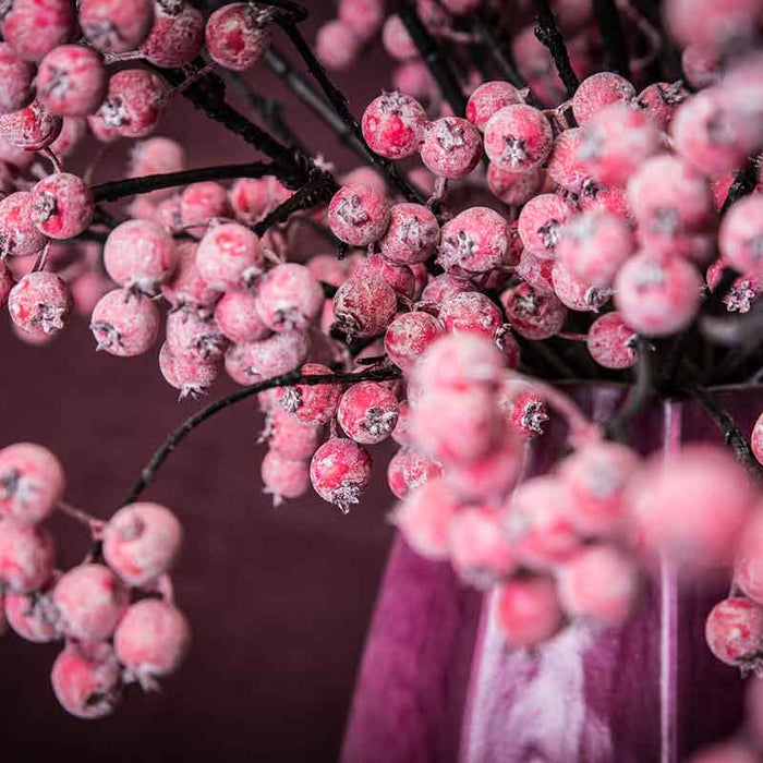 PTMD Berry Plant Bessen Kunsttak - 50 x 18 x 99 cm - Rood