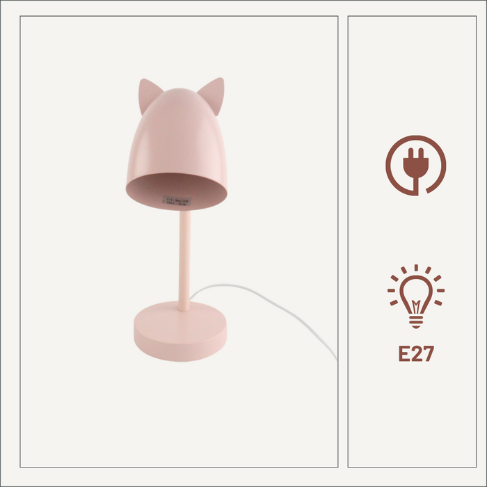 MISOU Slaapkamer Lamp Leeslampje Kind Metaal 25W Roze Kinderlamp Na...