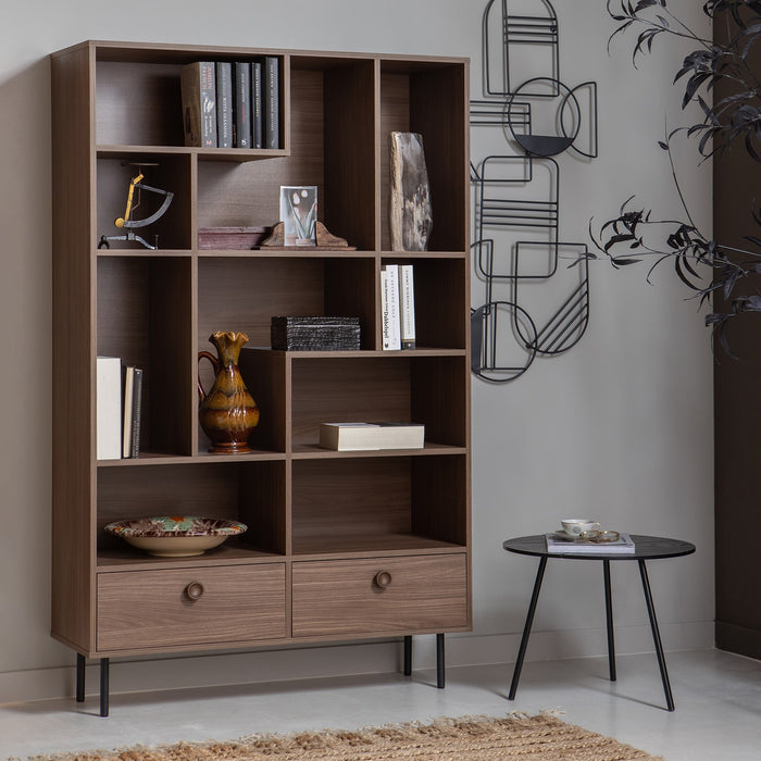 Woood Prato Boekenkast - Walnoot