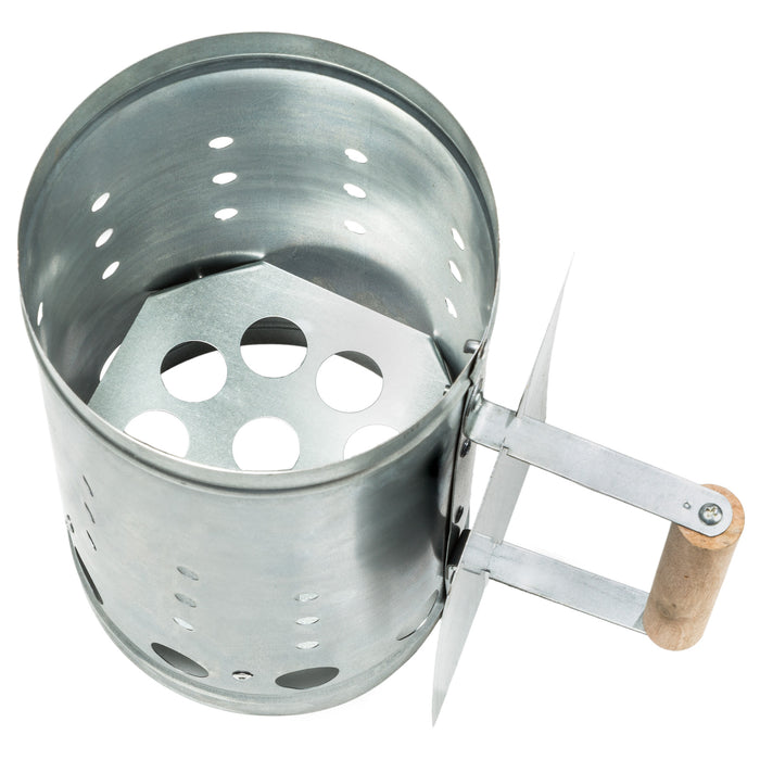 tectake Houtskoolstarter met hitteschild