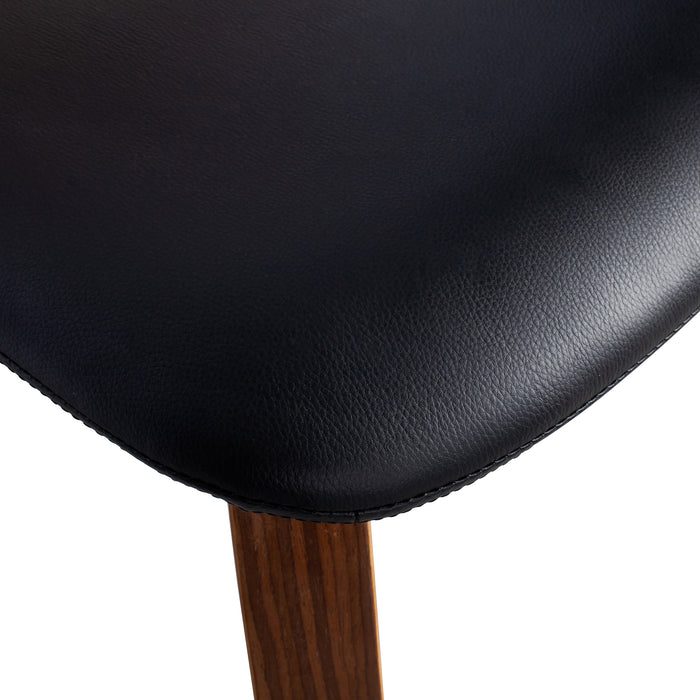 vtwonen Classic Eetkamerstoel - Zwart/Walnoot