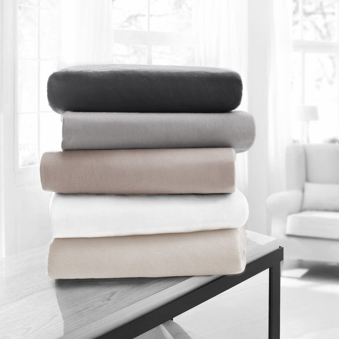 Eleganzzz Laken Flanel licht grijs