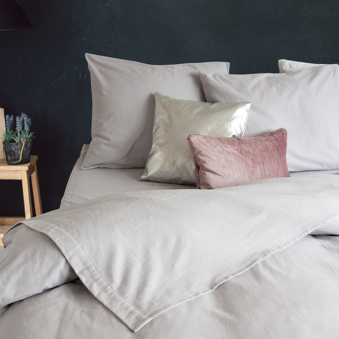 Eleganzzz Laken Flanel licht grijs