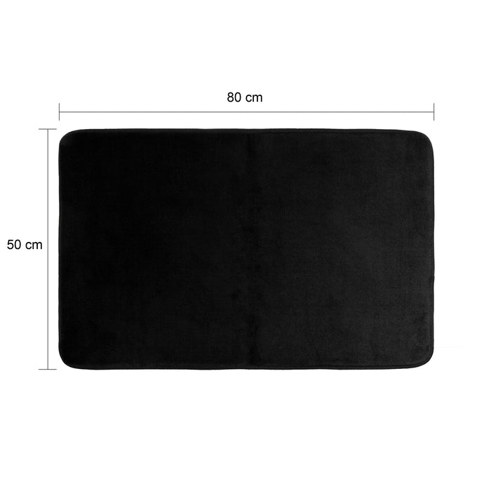 QUVIO Badmat 50 x 80 cm - Zwart