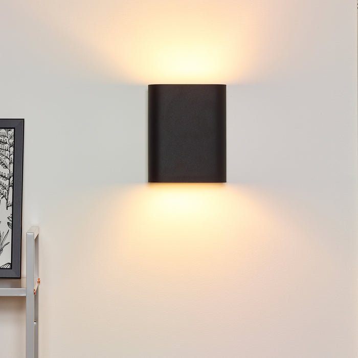 Lucide OVALIS Wandlamp - Zwart