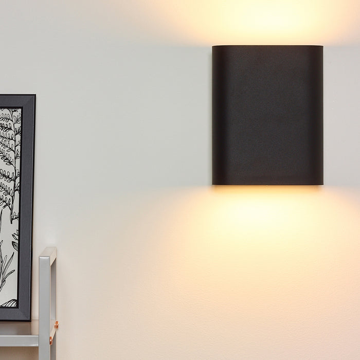Lucide OVALIS Wandlamp - Zwart