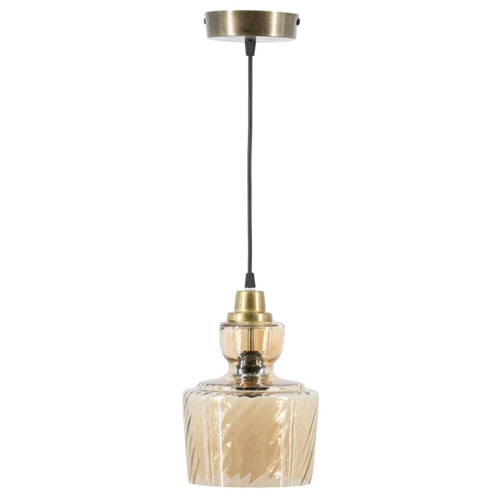 Hanglamp Eetkamer Woonkamer Slaapkamer - Vintage - Goud - 21 cm