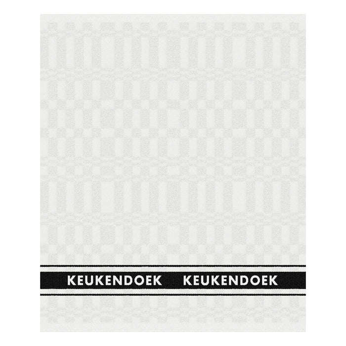 DDDDD 2x theedoek + 2x keukendoek Pelle - Wit