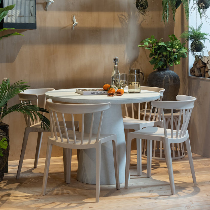 Woood Bliss Spijlenstoel - Nude