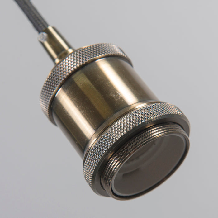 QAZQA Moderne hanglamp brons met zwart kabel - Cava Classic