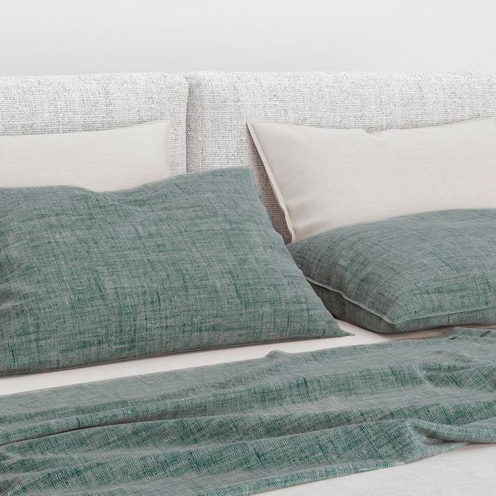 Zo Home Lino Kussensloop Linnen Look emerald green