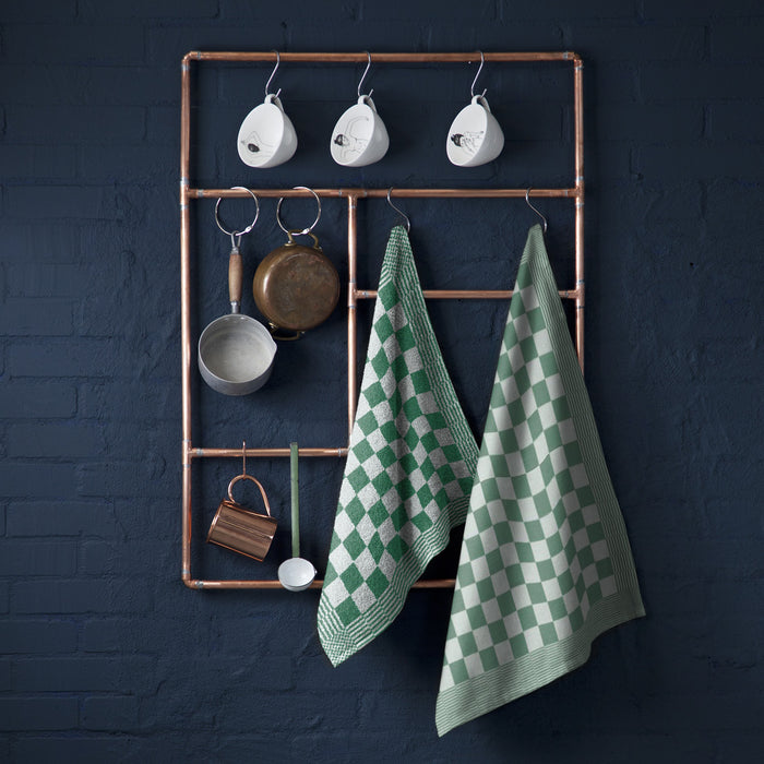 DDDDD 2x theedoek + 2x keukendoek Barbeque - Groen