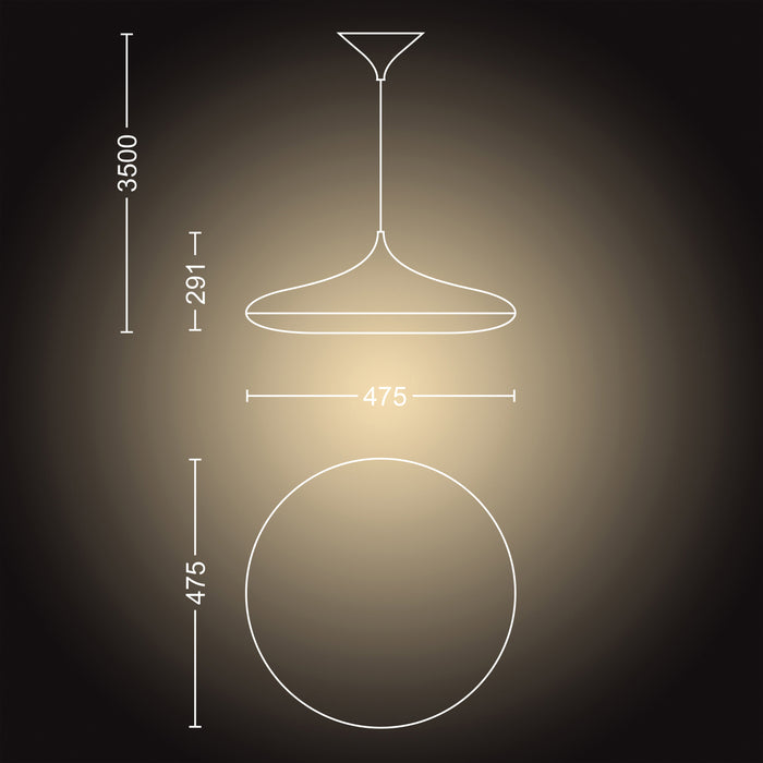 Philips Hue Cher Hanglamp - Wit