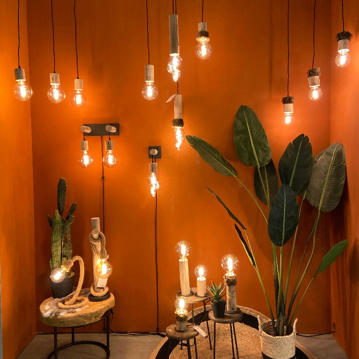 Home Sweet Home Hanglamp Billy - hout - 10x10x116cm