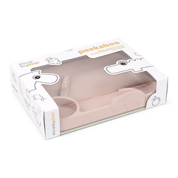 Done by Deer Peekaboo Bord met Compartimenten - Powder