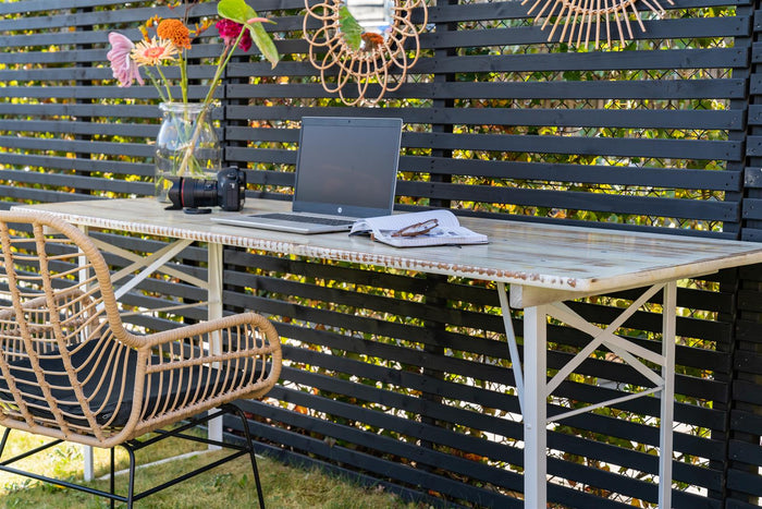 Inklapbare picknicktafel Berlijn 200 x 70 cm whitewash