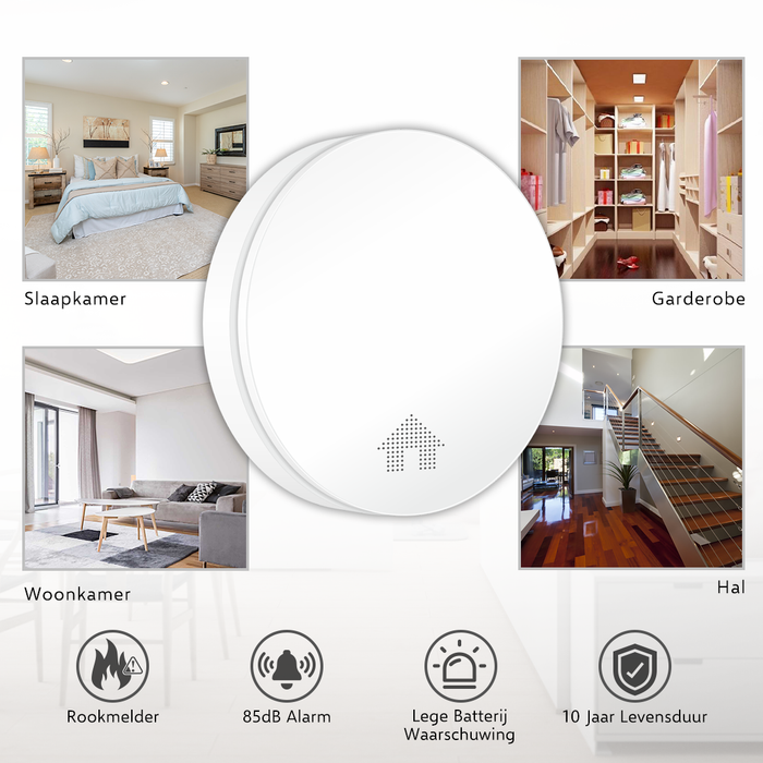 ELRO FS4610 Ultra Dunne Rookmelder met 10 jaar batterij