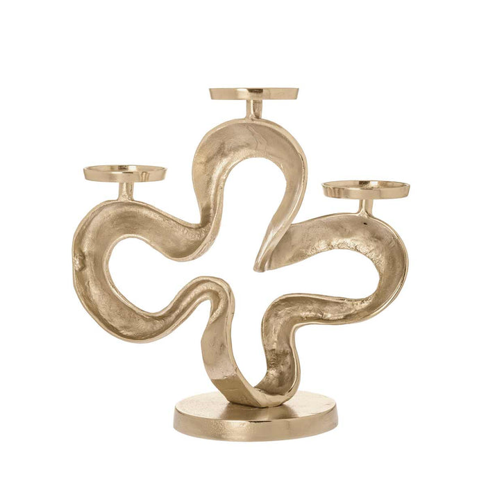 Riverdale - Kandelaar Lily - H49cm - champagne - Goud