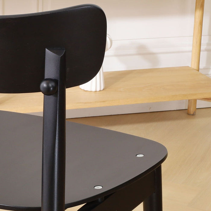 Fameg George Houten Eetkamerstoel Zwart