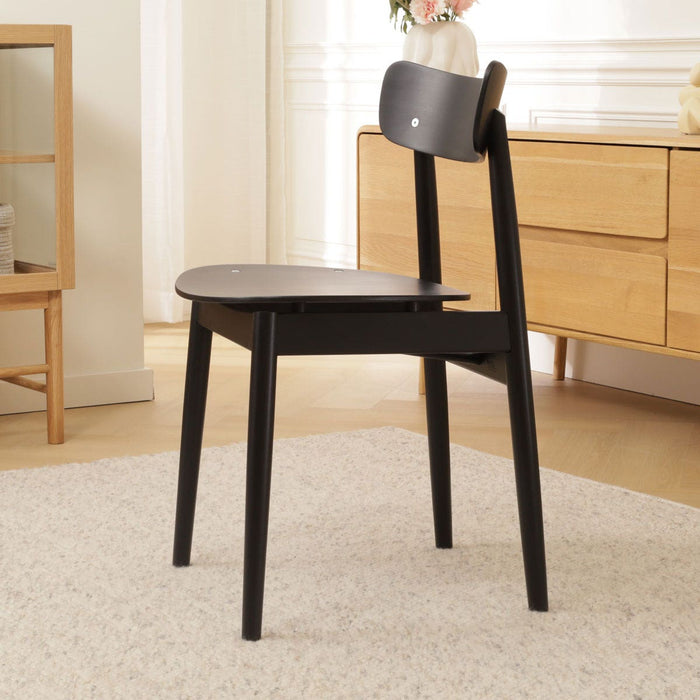 Fameg George Houten Eetkamerstoel Zwart